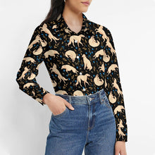 Load image into Gallery viewer, Flower Garden Borzoi Women's Shirt-Apparel-Apparel,Borzoi,Dog Mom Gifts,Shirt-26