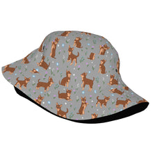 Load image into Gallery viewer, Flower Garden Chocolate Chihuahua Bucket Hat-Hats &amp; Caps-Accessories,Chihuahua,Dog Dad Gifts,Dog Mom Gifts,Hats-42