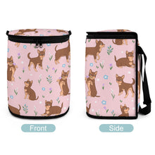 Load image into Gallery viewer, Flower Garden Chocolate Chihuahuas Multipurpose Car Storage Bag - 5 Colors-Car Accessories-Bags, Car Accessories, Chihuahua-2