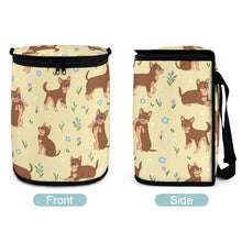 Load image into Gallery viewer, Flower Garden Chocolate Chihuahuas Multipurpose Car Storage Bag - 5 Colors-Car Accessories-Bags, Car Accessories, Chihuahua-13