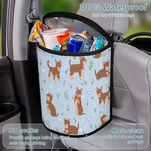 Load image into Gallery viewer, Flower Garden Chocolate Chihuahuas Multipurpose Car Storage Bag - 5 Colors-Car Accessories-Bags, Car Accessories, Chihuahua-10