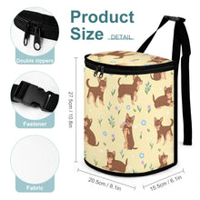 Load image into Gallery viewer, Flower Garden Chocolate Chihuahuas Multipurpose Car Storage Bag - 5 Colors-Car Accessories-Bags, Car Accessories, Chihuahua-16