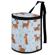 Load image into Gallery viewer, Flower Garden Chocolate Chihuahuas Multipurpose Car Storage Bag - 5 Colors-Car Accessories-Bags, Car Accessories, Chihuahua-ONE SIZE-LightSteelBlue-5
