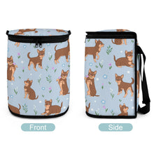 Load image into Gallery viewer, Flower Garden Chocolate Chihuahuas Multipurpose Car Storage Bag - 4 Colors-Car Accessories-Bags, Car Accessories, Chihuahua-6