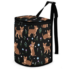 Load image into Gallery viewer, Flower Garden Chocolate Chihuahuas Multipurpose Car Storage Bag - 4 Colors-Car Accessories-Bags, Car Accessories, Chihuahua-7
