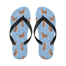 Load image into Gallery viewer, Flower Garden Chocolate Chihuahuas Unisex Slippers-Footwear-Accessories, Chihuahua, Dog Mom Gifts, Slippers-5