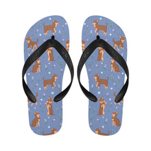 Load image into Gallery viewer, Flower Garden Chocolate Chihuahuas Unisex Slippers-Footwear-Accessories, Chihuahua, Dog Mom Gifts, Slippers-6