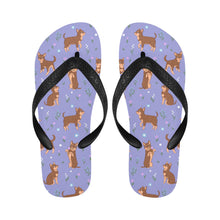 Load image into Gallery viewer, Flower Garden Chocolate Chihuahuas Unisex Slippers-Footwear-Accessories, Chihuahua, Dog Mom Gifts, Slippers-7