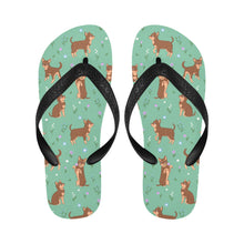 Load image into Gallery viewer, Flower Garden Chocolate Chihuahuas Unisex Slippers-Footwear-Accessories, Chihuahua, Dog Mom Gifts, Slippers-1