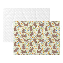 Load image into Gallery viewer, Flower Garden Chocolate Labrador Blanket for Dog-Pet Furniture-15