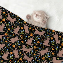 Load image into Gallery viewer, Flower Garden Chocolate Labrador Blanket for Dog-Pet Furniture-28