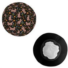 Load image into Gallery viewer, Flower Garden Chocolate Labrador Bucket Hat-Hats &amp; Caps-Accessories,Chocolate Labrador,Dog Dad Gifts,Dog Mom Gifts,Hats-12