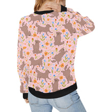 Load image into Gallery viewer, Flower Garden Chocolate Labradors Women&#39;s Sweatshirt - 4 Colors-Apparel-Apparel, Chocolate Labrador, Labrador, Shirt, Sweatshirt, T Shirt-4