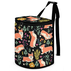 Flower Garden Corgi Love Multipurpose Car Storage Bag-ONE SIZE-Black1-1
