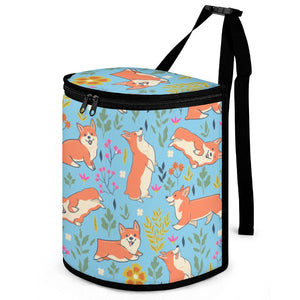 Flower Garden Corgi Love Multipurpose Car Storage Bag-ONE SIZE-SkyBlue-13