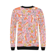 Load image into Gallery viewer, Flower Garden Corgi Love Women&#39;s Sweatshirt-Apparel-Apparel, Corgi, Sweatshirt-5