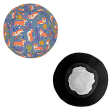 Load image into Gallery viewer, Flower Garden Corgis Bucket Hat-Hats &amp; Caps-Accessories,Corgi,Dog Dad Gifts,Dog Mom Gifts,Hats-4