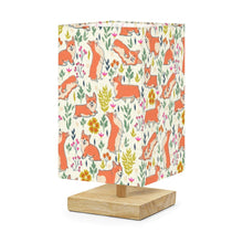 Load image into Gallery viewer, Flower Garden Corgis Desktop Table Lamp-Desk Lamps-Christmas,Corgi,Dog Dad Gifts,Dog Mom Gifts,Home Decor,Lamp-US Plug-2