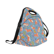Load image into Gallery viewer, Flower Garden Corgis Neoprene Lunch Bag-12