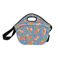 Load image into Gallery viewer, Flower Garden Corgis Neoprene Lunch Bag-15