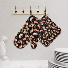 Load image into Gallery viewer, Flower Garden Corgis Oven Mitts and Pot Holder Set-Kitchen Decor-Accessories,Corgi,Dog Mom Gifts-6