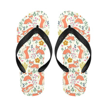 Load image into Gallery viewer, Flower Garden Corgis Unisex Slippers-Footwear-Accessories, Corgi, Dog Mom Gifts, Slippers-3