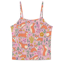 Load image into Gallery viewer, Flower Garden Corgis Women's Cami and Shorts Pajama Set-13