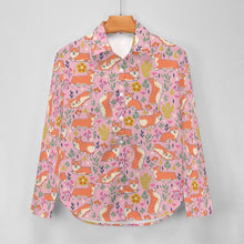 Load image into Gallery viewer, Flower Garden Corgis Women's Shirt-Apparel-Apparel,Corgi,Dog Mom Gifts,Shirt-8