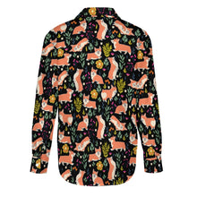 Load image into Gallery viewer, Flower Garden Corgis Women's Shirt-Apparel-Apparel,Corgi,Dog Mom Gifts,Shirt-32