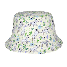 Load image into Gallery viewer, Flower Garden Dalmatians Bucket Hat-Hats &amp; Caps-Accessories,Dalmatian,Dog Dad Gifts,Dog Mom Gifts,Hats-Ivory White-One Size-33