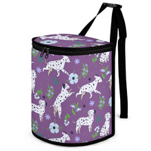 Load image into Gallery viewer, Flower Garden Dalmatians Multipurpose Car Storage Bag - 4 Colors-Car Accessories-Bags, Car Accessories, Dalmatian-ONE SIZE-DarkMagenta-12