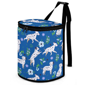 Flower Garden Dalmatians Multipurpose Car Storage Bag - 4 Colors-Car Accessories-Bags, Car Accessories, Dalmatian-ONE SIZE-DarkSlateBlue-15