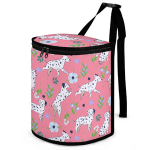 Flower Garden Dalmatians Multipurpose Car Storage Bag - 4 Colors-Car Accessories-Bags, Car Accessories, Dalmatian-ONE SIZE-PaleVioletRed-7