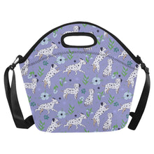 Load image into Gallery viewer, Flower Garden Dalmatians Neoprene Lunch Bag-31