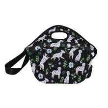 Load image into Gallery viewer, Flower Garden Dalmatians Neoprene Lunch Bag-44