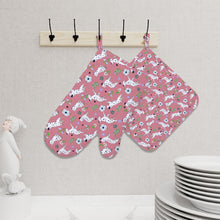 Load image into Gallery viewer, Flower Garden Dalmatians Oven Mitts and Pot Holder Set-Kitchen Decor-Accessories,Dalmatian,Dog Mom Gifts-10