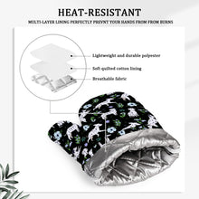 Load image into Gallery viewer, Flower Garden Dalmatians Oven Mitts and Pot Holder Set-Kitchen Decor-Accessories,Dalmatian,Dog Mom Gifts-4