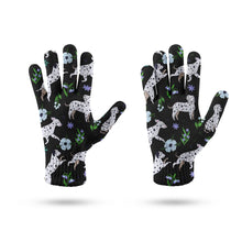 Load image into Gallery viewer, Flower Garden Dalmatians Touch Screen Gloves-Accessories-Accessories, Dalmatian, Dog Dad Gifts, Dog Mom Gifts, Gloves-9