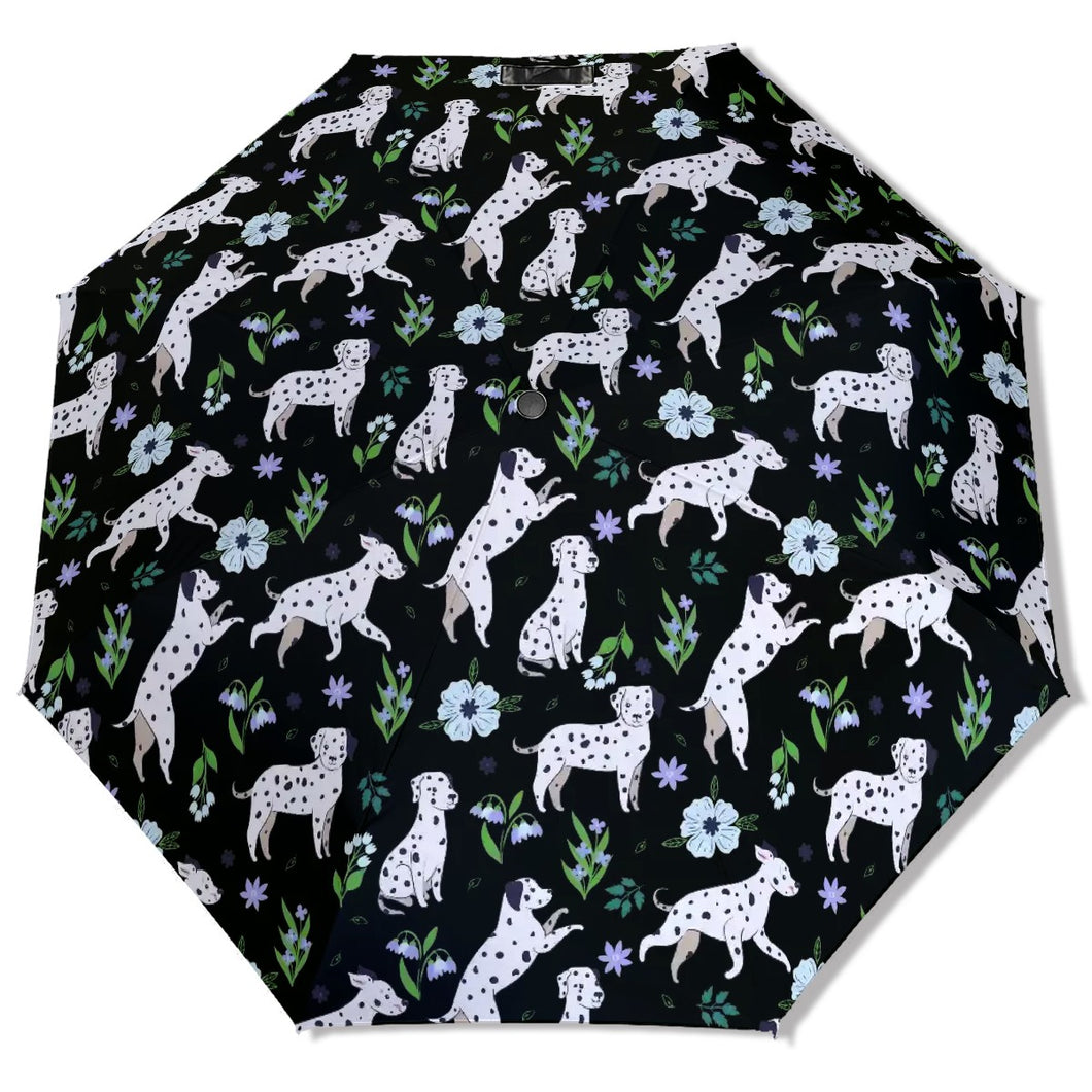 Flower Garden Dalmatians Umbrella-Accessories-Accessories,Dog Mom Gifts,Umbrella-1