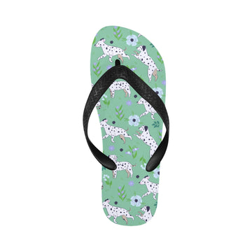 Flower Garden Dalmatians Unisex Slippers-14