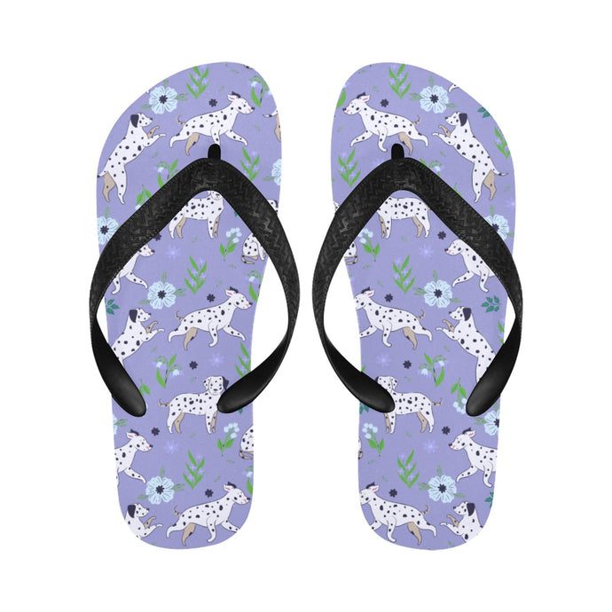 Flower Garden Dalmatians Unisex Slippers-19