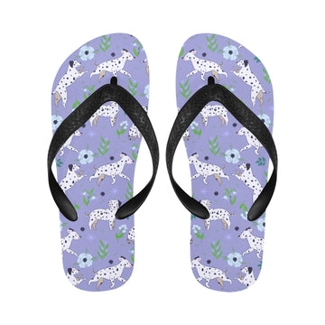 Flower Garden Dalmatians Unisex Slippers-19