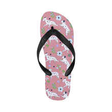 Load image into Gallery viewer, Flower Garden Dalmatians Unisex Slippers-5