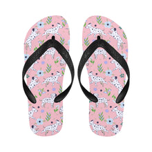Load image into Gallery viewer, Flower Garden Dalmatians Unisex Slippers-6