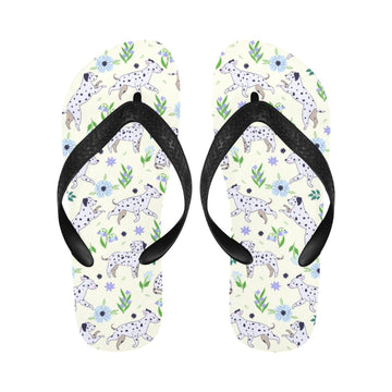 Flower Garden Dalmatians Unisex Slippers-7