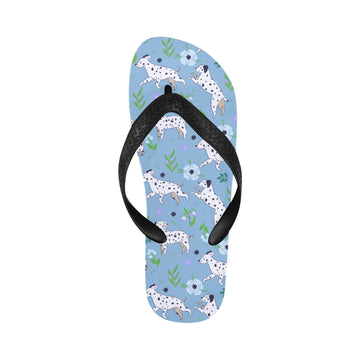 Flower Garden Dalmatians Unisex Slippers-9