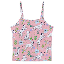 Load image into Gallery viewer, Flower Garden Dalmatians Women&#39;s Cami and Shorts Pajama Set-13