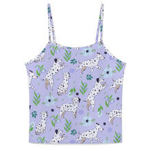 Load image into Gallery viewer, Flower Garden Dalmatians Women&#39;s Cami and Shorts Pajama Set-5