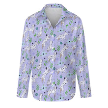 Load image into Gallery viewer, Flower Garden Dalmatians Women's Shirt-Apparel-Apparel,Dalmatian,Dog Mom Gifts,Shirt-21