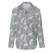 Load image into Gallery viewer, Flower Garden Dalmatians Women's Shirt-Apparel-Apparel,Dalmatian,Dog Mom Gifts,Shirt-26